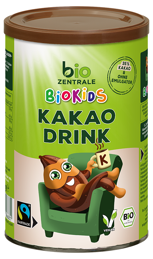 CZEKOLADA W PROSZKU DLA DZIECI FAIR TRADE BIO 300 g - BIO ZENTRALE (BIOKIDS)
