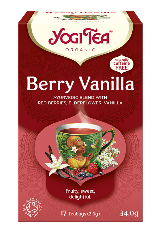HERBATKA CZERWONE OWOCE - WANILIA (BERRY VANILLA) BIO (17 x 2 g) 34 g - YOGI TEA