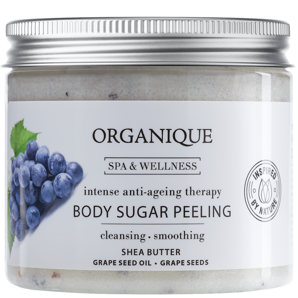 PEELING CUKROWY DO CIAŁA ANTI-AGEING GRAPE 200 ml - ORGANIQUE