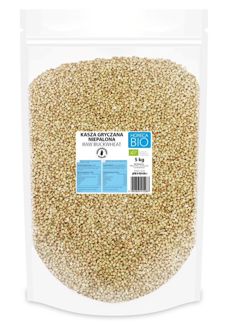 KASZA GRYCZANA NIEPALONA BEZGLUTENOWA BIO 5 kg - HORECA (BIO PLANET)