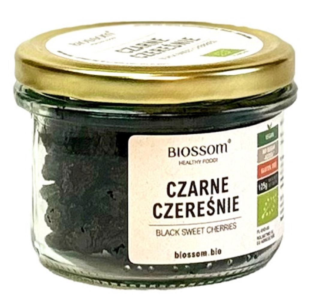 CZEREŚNIE CZARNE BEZGLUTENOWE BIO 125 g - BIOSSOM - obrazek 2