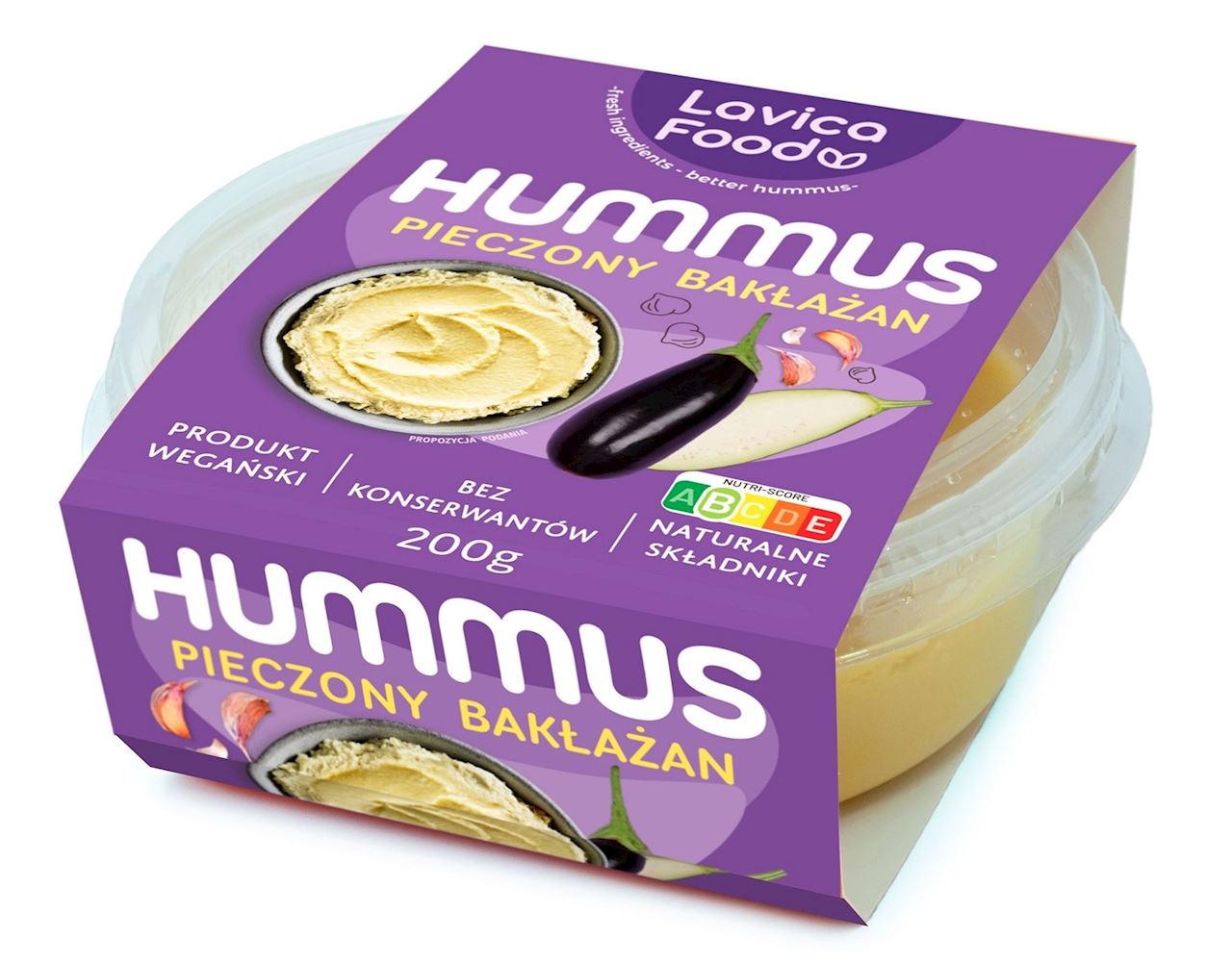 HUMMUS PIECZONY BAKŁAŻAN 200 g - LAVICA FOOD