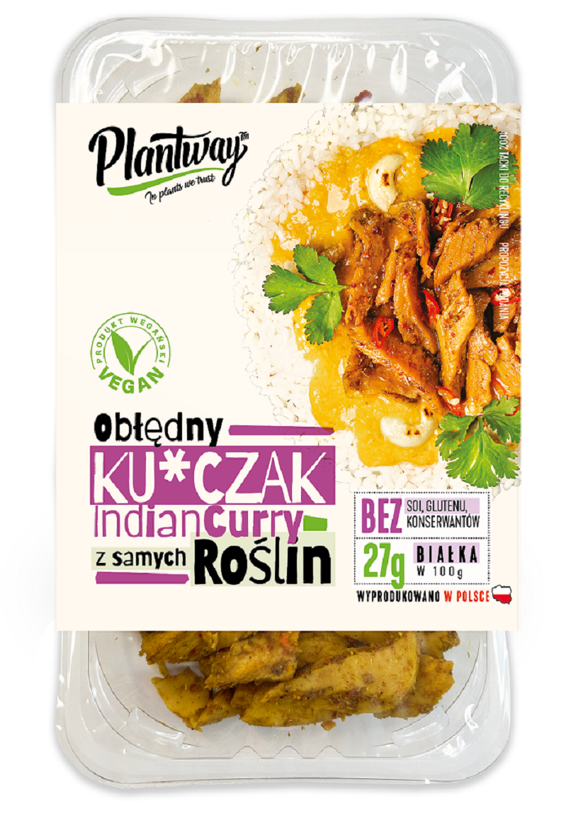 KURCZAK ROŚLINNY A'LA INDIAN CURRY 160 g - PLANTWAY