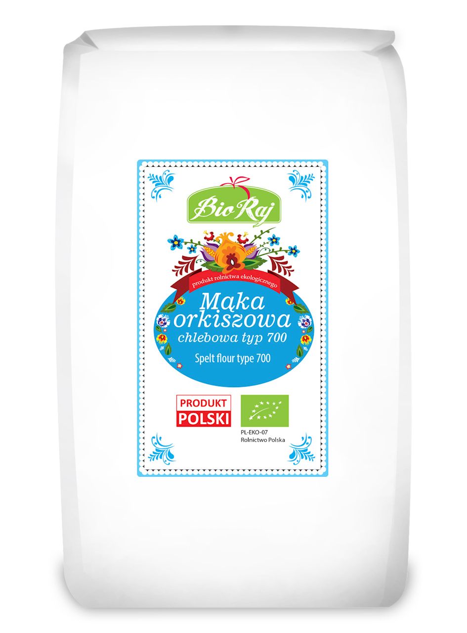 MĄKA ORKISZOWA CHLEBOWA TYP 700 BIO (POLSKA) 1 kg - BIO RAJ