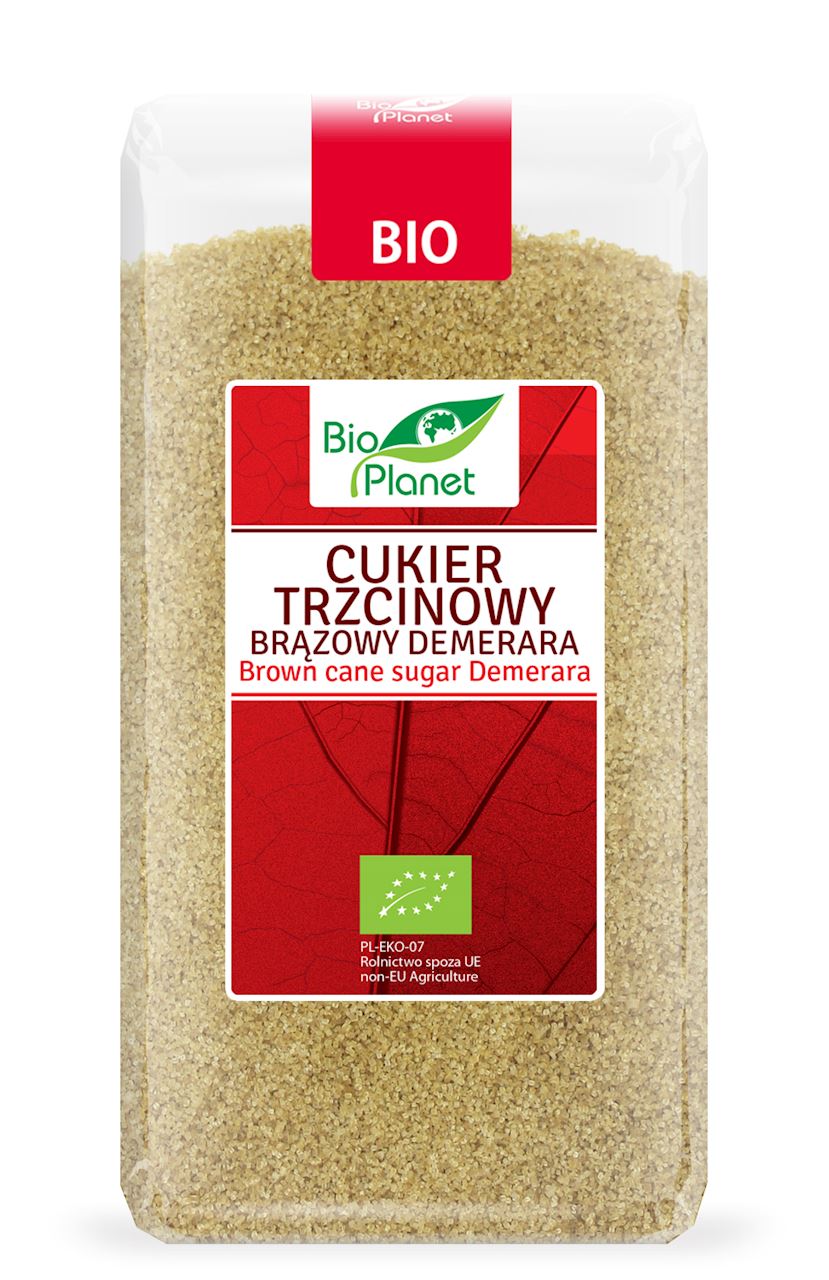 CUKIER TRZCINOWY DEMERARA BIO 500 g - BIO PLANET