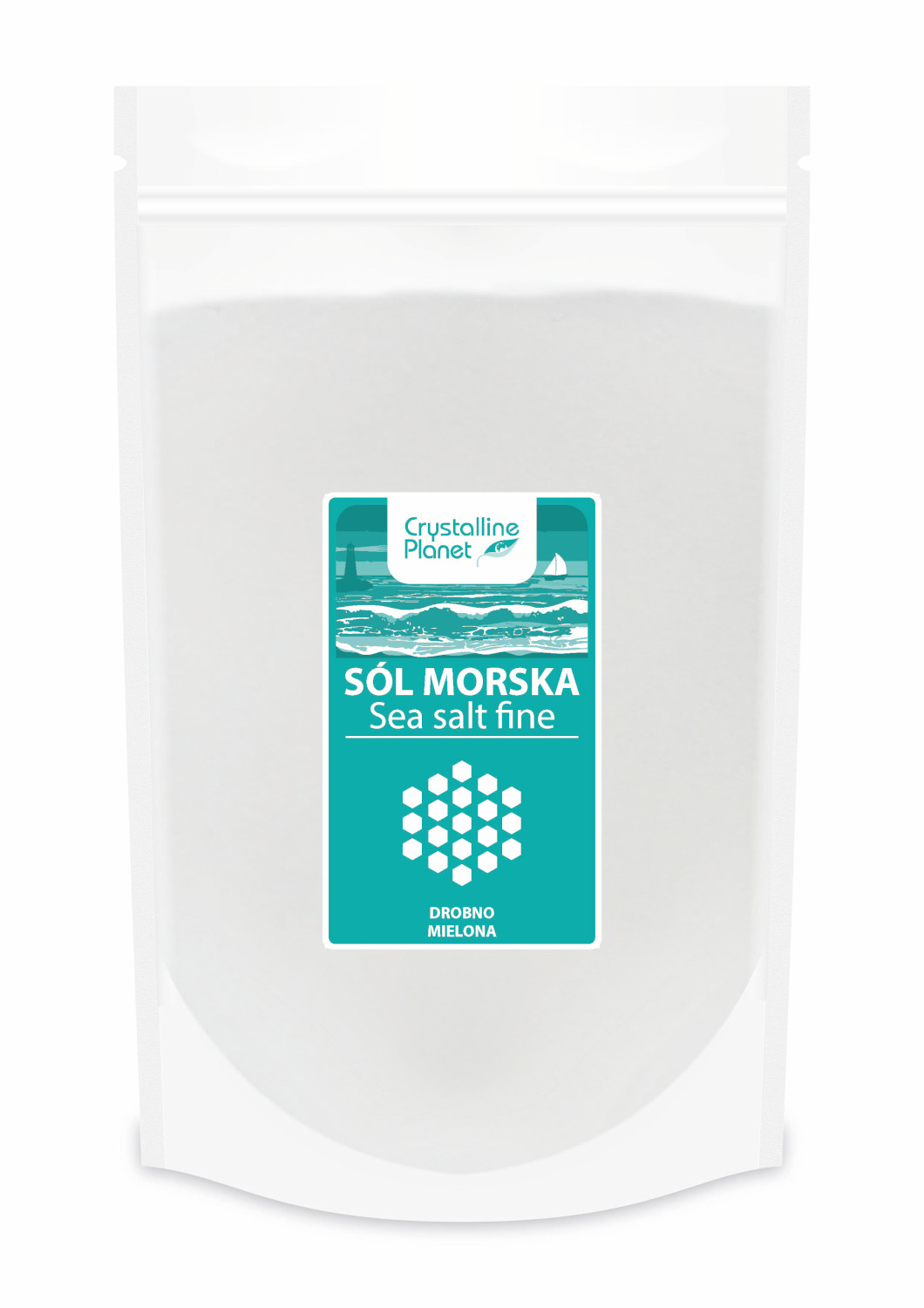 SÓL MORSKA DROBNO MIELONA 1 kg - CRYSTALLINE PLANET