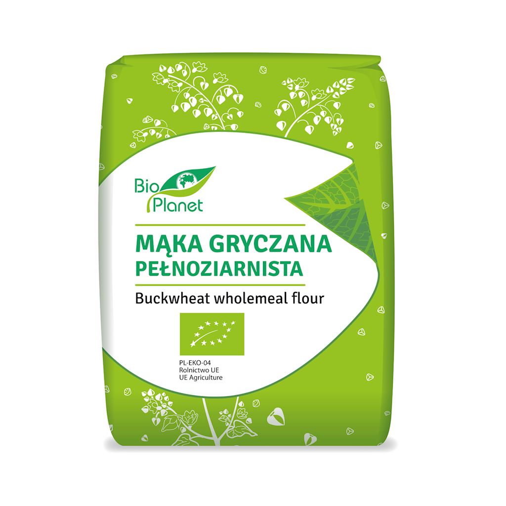 MĄKA GRYCZANA PEŁNOZIARNISTA BIO 1 kg - BIO PLANET