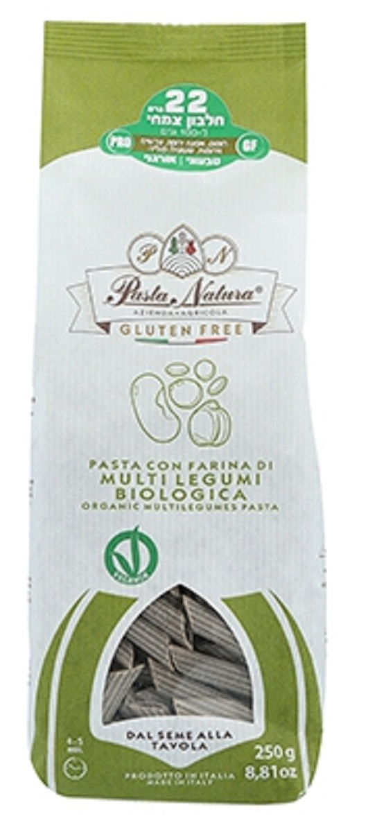 MAKARON PROTEINOWY (WIELOWARZYWNY) PENNE BEZGLUTENOWY BIO 250 g - PASTA NATURA